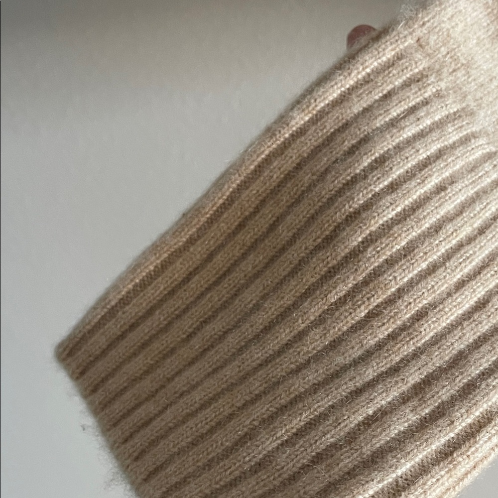 Banana Republic Light Tan Collared Cashmere Cardigan - Picture 8 of 8